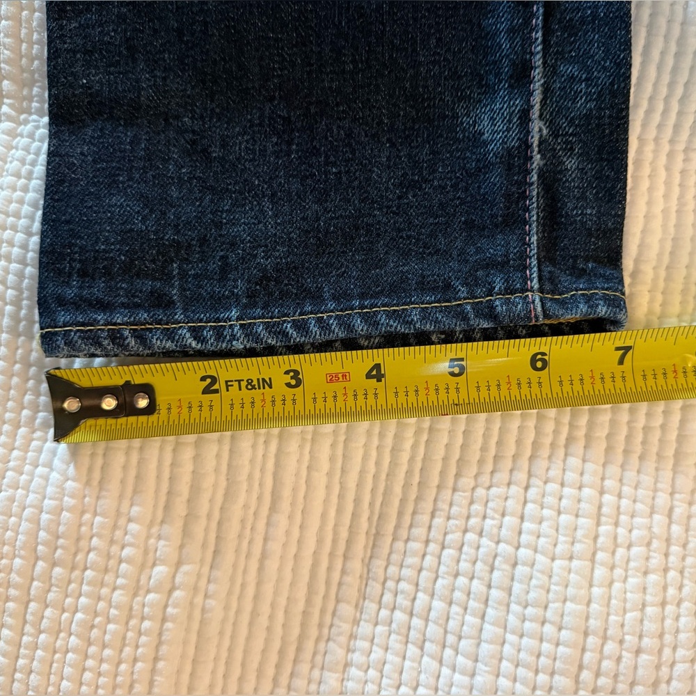 Momotaro dark wash White Warrior Stripe pocket sz 28 - Picture 7 of 16